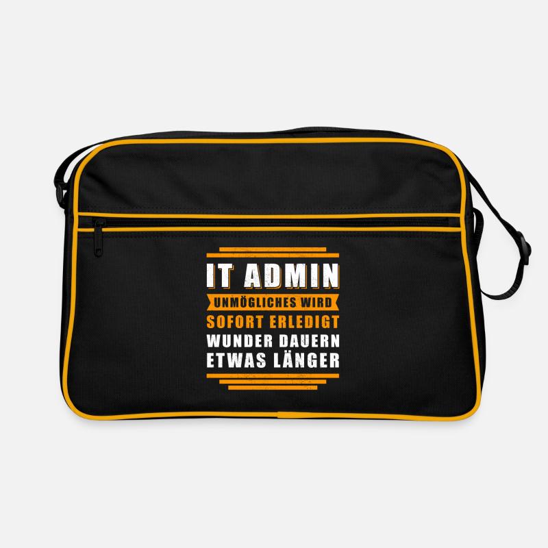 IT-Administrator IT Admin Informatiker Geschenk Retro Tasche