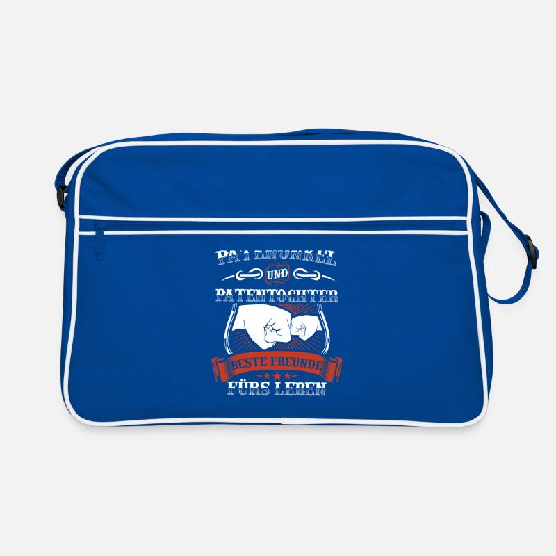 Patenonkel Patentochter Pate | Taufpate Geschenk Retro Tasche