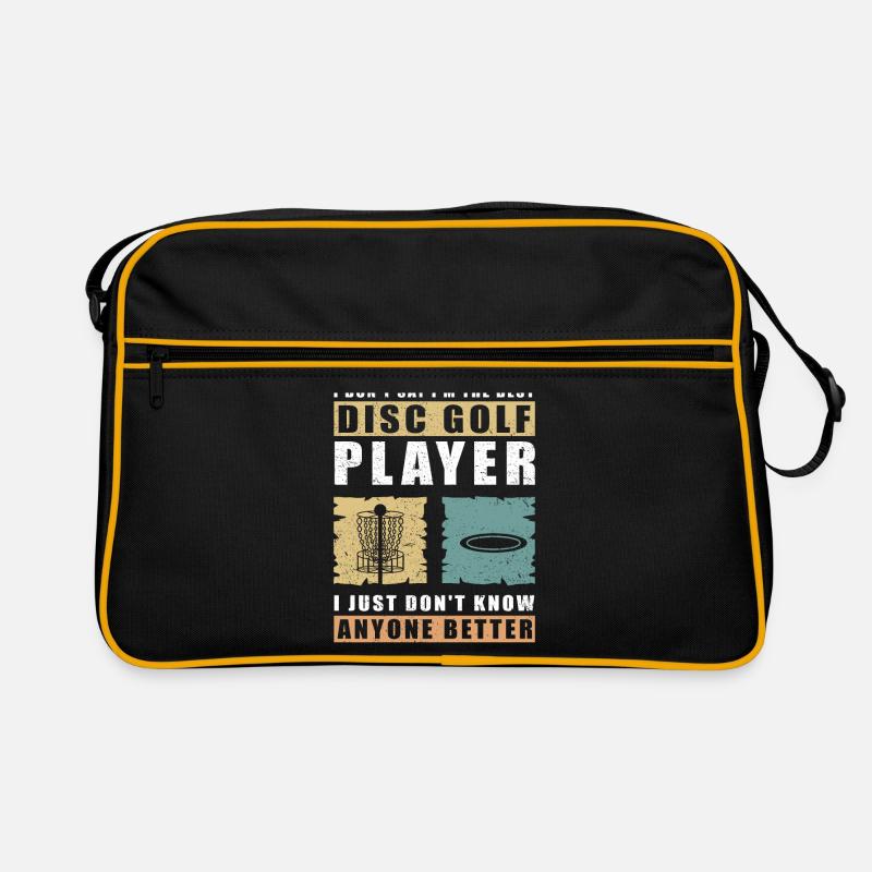 Discgolf Disc Golf Golf Golf Cadeau Sac Retro