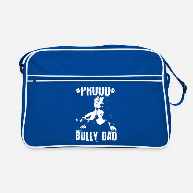 American Bully Dad Hund Hundebesitzer Geschenk Retro Tasche