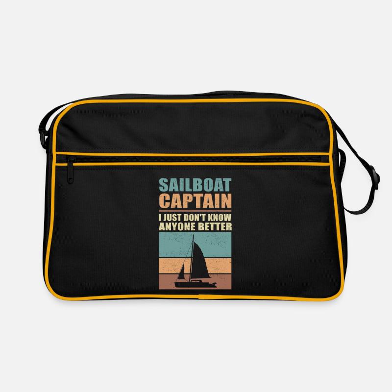 Sailing Sailboat Captain Skipper Sailor Gift Retro Bag
