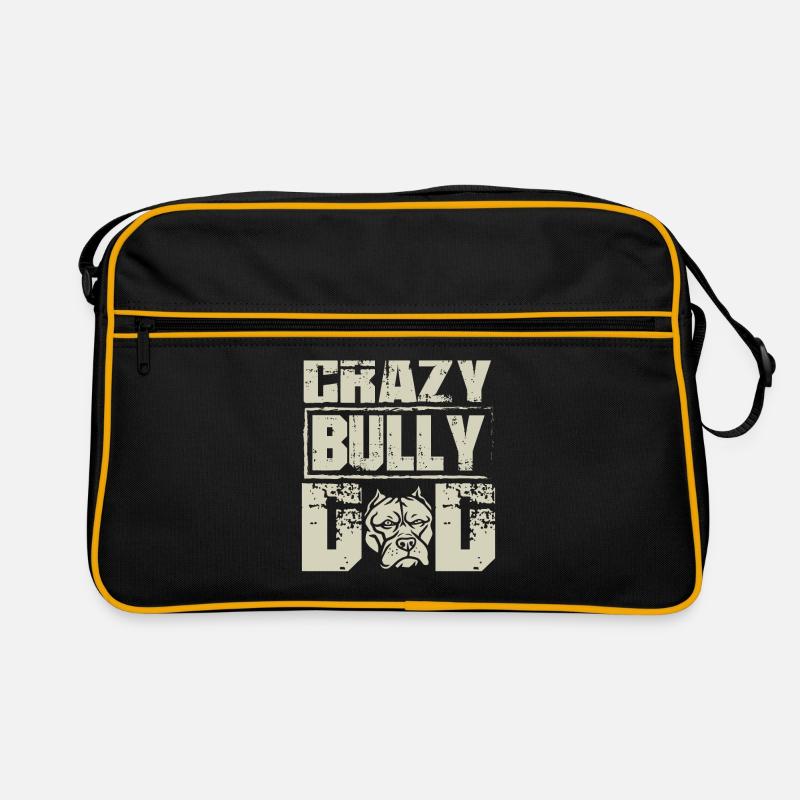Bully Dad Hundebesitzer American Bully Geschenk Retro Tasche