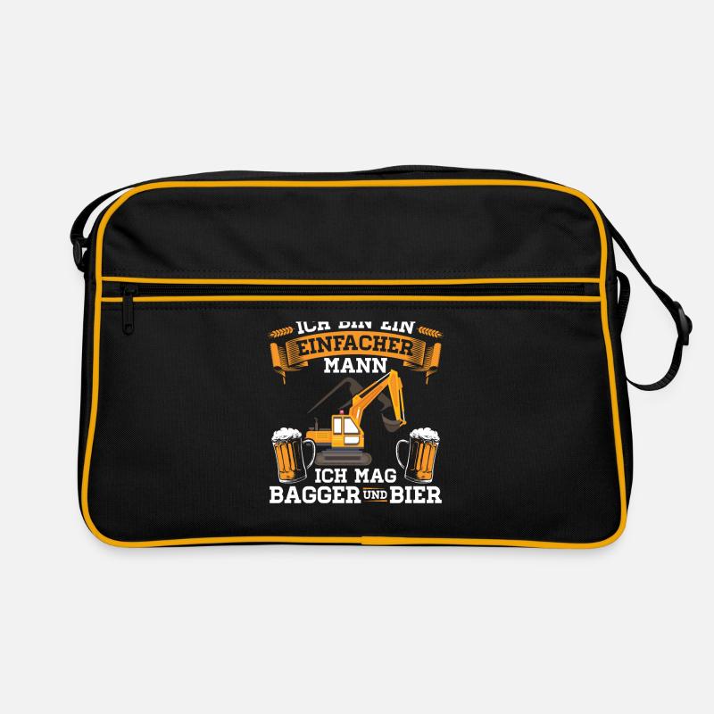Baggerfahrer | Baggerführer Bagger Geschenk Retro Tasche