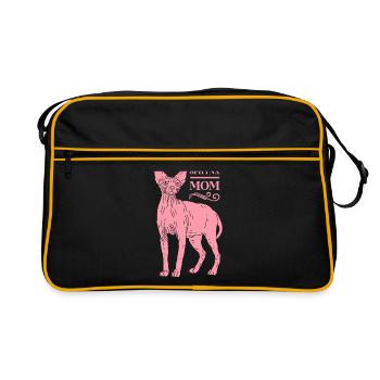 Sphynx Mom Sphynx chat Sphynx sphinx chat cadeau - Sac Retro - noir/or - Devant