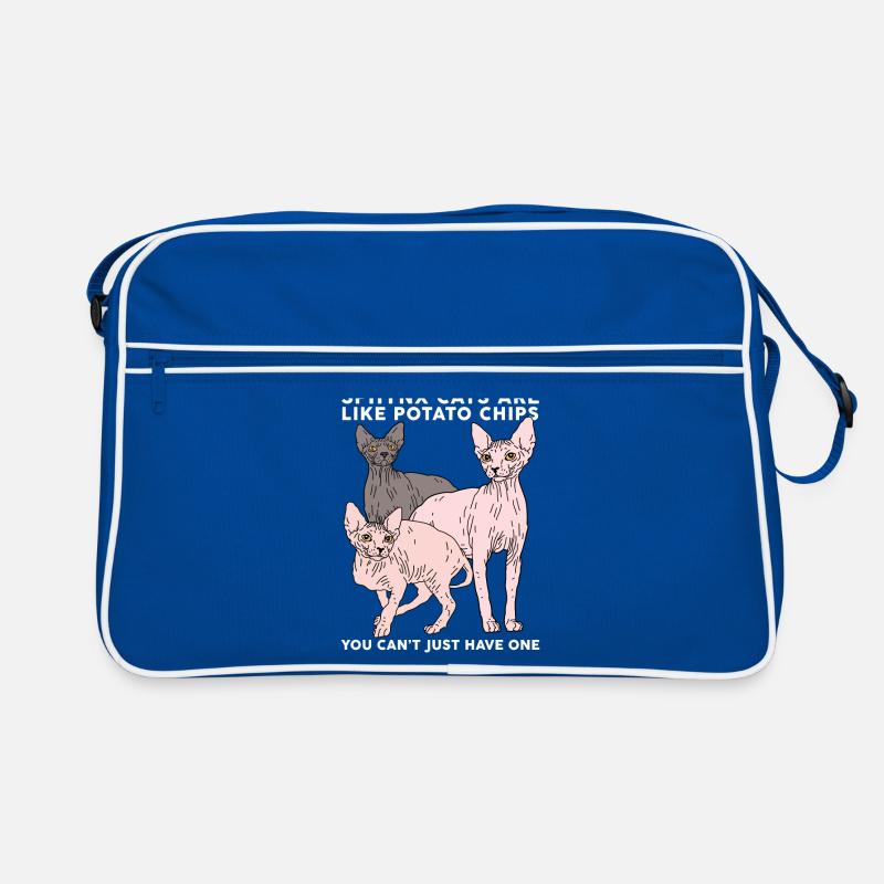 Sphynx Katzen Sphinx | Katzenbesitzer Geschenk Retro Tasche