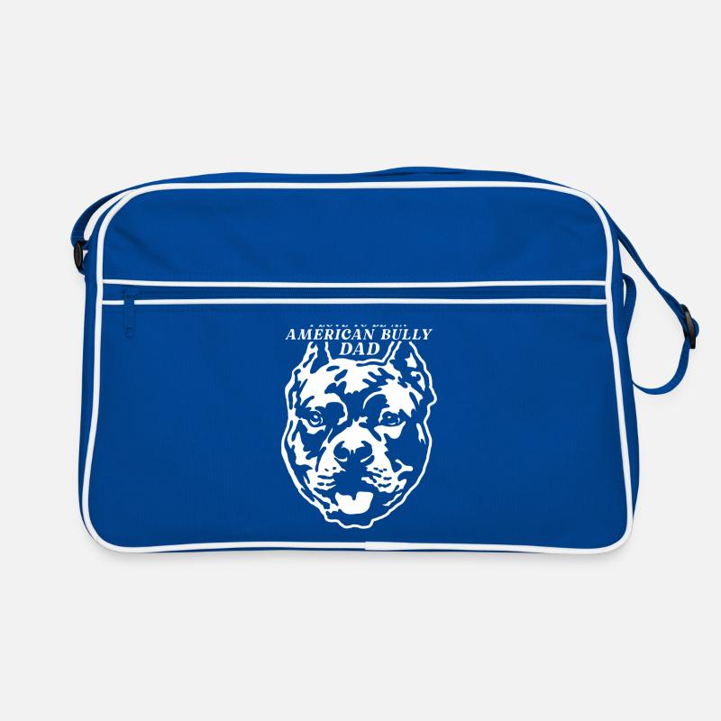 American Bully Dad Hunde Hundebesitzer Geschenk Retro Tasche