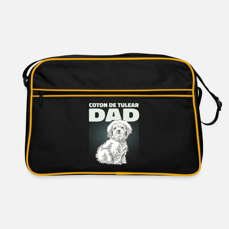 Coton de Tulear Dad Dogs Dog Owner Gift Retro Bag
