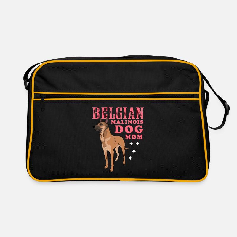 Belgian Malinois Mom Hundebesitzer Geschenk Retro Tasche