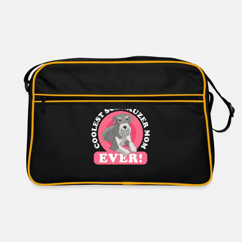 Schnauzer Maman | Cadeau de propriétaire de chien de chien Sac Retro
