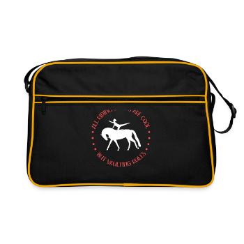| de sports équestres de saut d’obstacles Cadeau Vaulter - Sac Retro - noir/or - Devant
