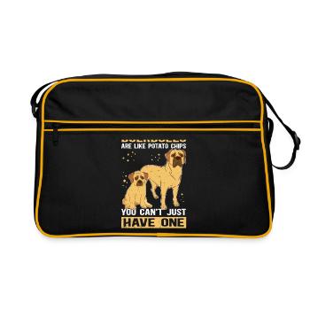Boerboel Dog Lover Dog Owner Gift - Retro Bag - black/gold - Front