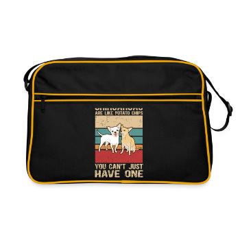 Chihuahua Dog Dog Owner Gift - Retro Bag - black/gold - Front