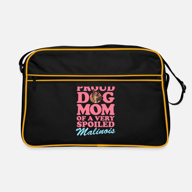 Malinois Mom Belgischer Schäferhund Geschenk Retro Tasche