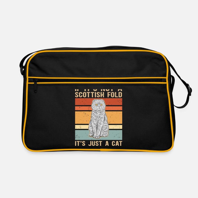 | écossaise pour chat à oreille pliante Cadeau Scottish Fold Sac Retro
