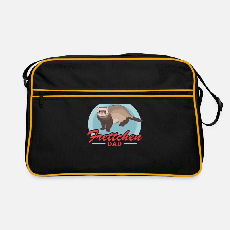Frettchen Dad Frettchen Besitzer Geschenk Retro Tasche
