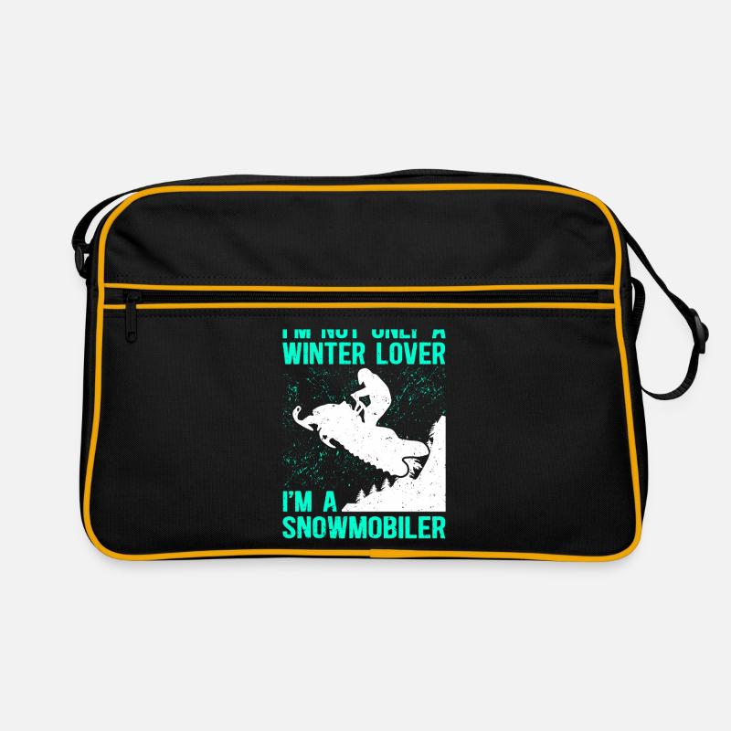 Snowmobile Snowmobile Gift Retro Bag