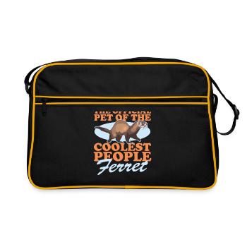 | propriétaire de furet Cadeau De furet d’amoureux - Sac Retro - noir/or - Devant