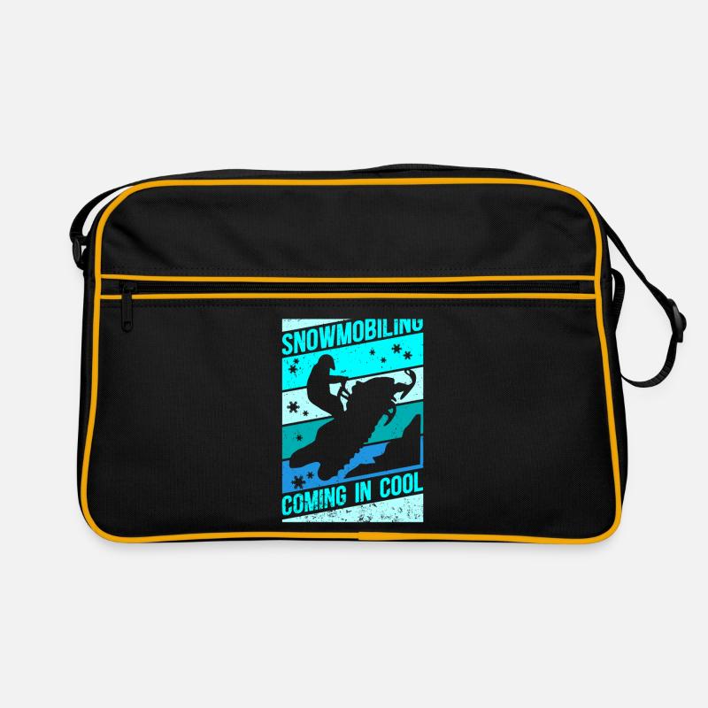 Snowmobile Snowmobile Snowmobile Gift Retro Bag