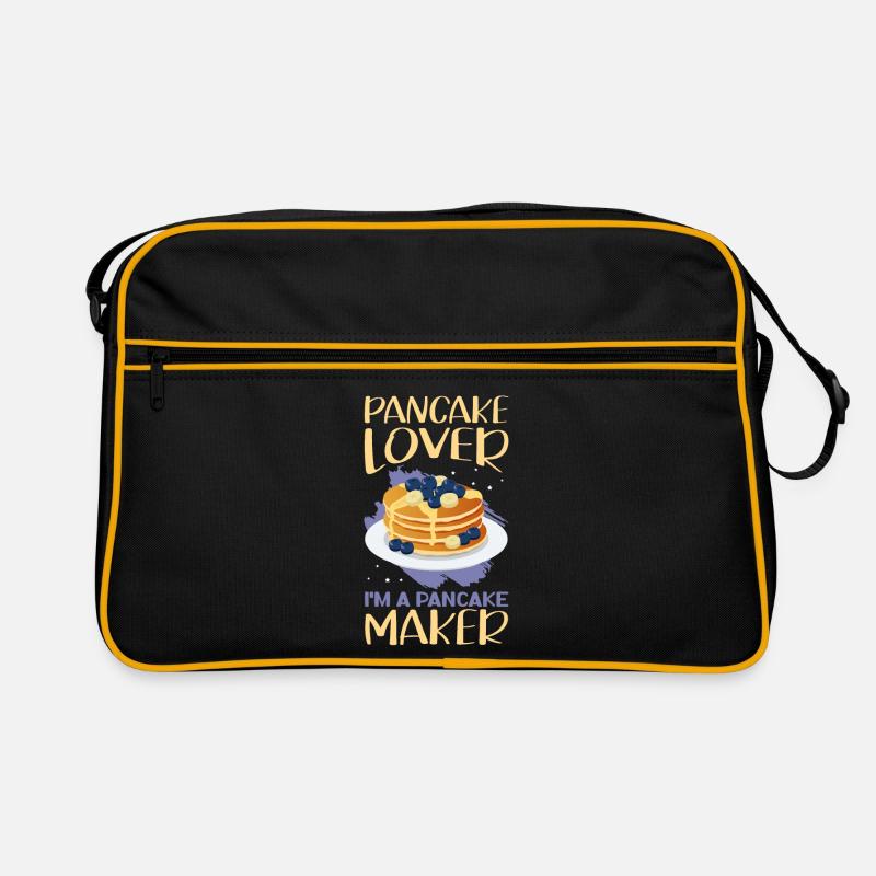 Pfannkuchen Eierkuchen Pancake Geschenk Retro Tasche