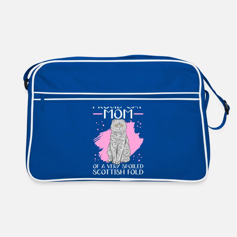 Scottish Fold-eared Cat Mom Cat Mama Gift Retro Bag