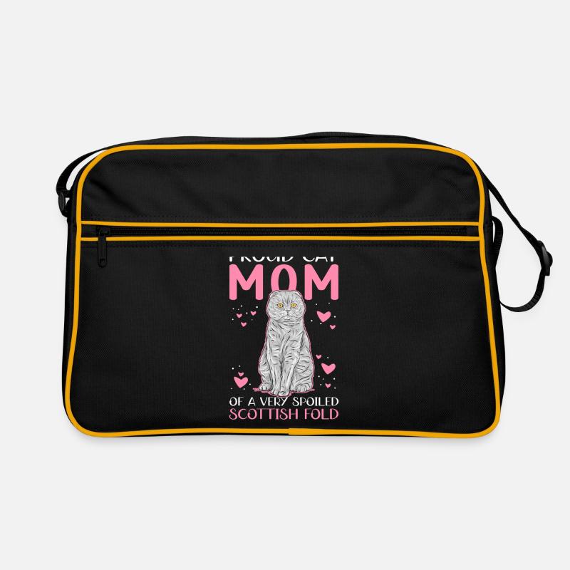 Écossais Chat à oreilles pliantes Maman Cat Cadeau Sac Retro