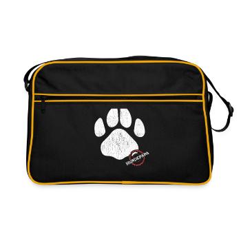 Dog Papa Master Dog Owner Dogs Gift - Retro Bag - black/gold - Front