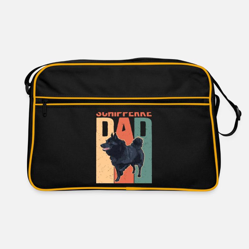 Schipperke Dad Dog Owner Dog Papa Gift Sac Retro