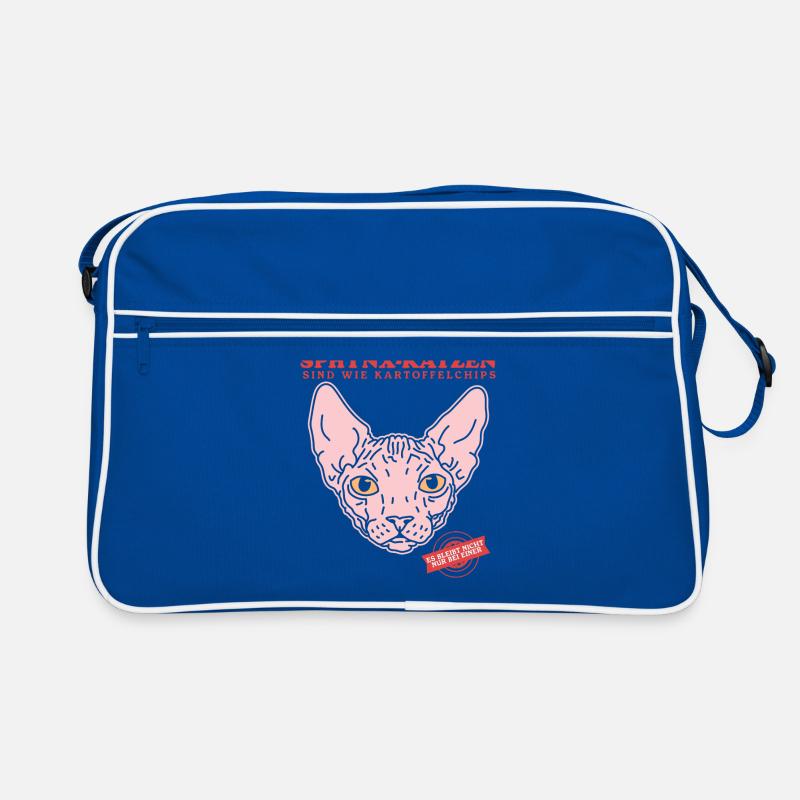 Sphynx Katze Katzenbesitzer Katzen Geschenk Retro Tasche