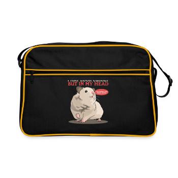 Hamster Golden Hamster Hamster Nain Cadeau - Sac Retro - noir/or - Devant