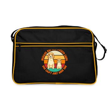Beagle Dogs Dog Owner Dog Owner Gift - Retro Bag - black/gold - Front