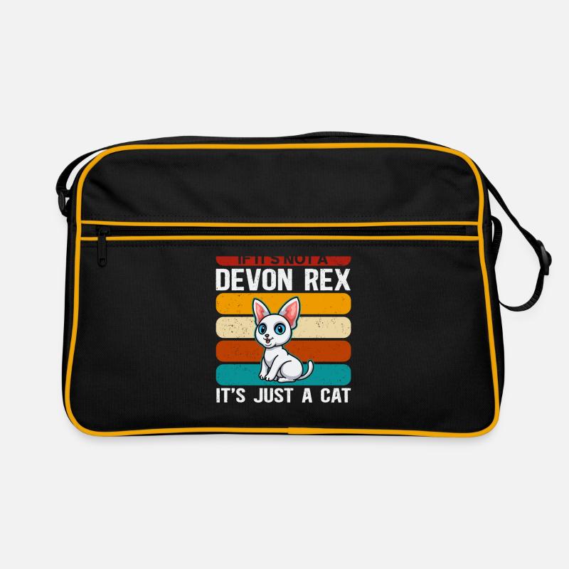 Devon Rex Cat Propriétaire Cat Cadeau Sac Retro