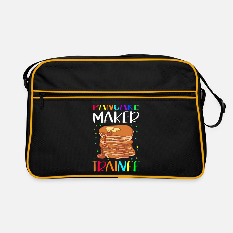Pfannkuchen Eierkuchen Pancake Geschenk Retro Tasche