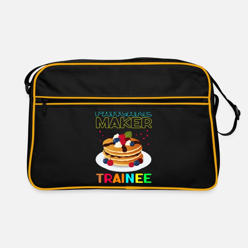 Pfannkuchen Pancake Eierkuchen Geschenk Retro Tasche