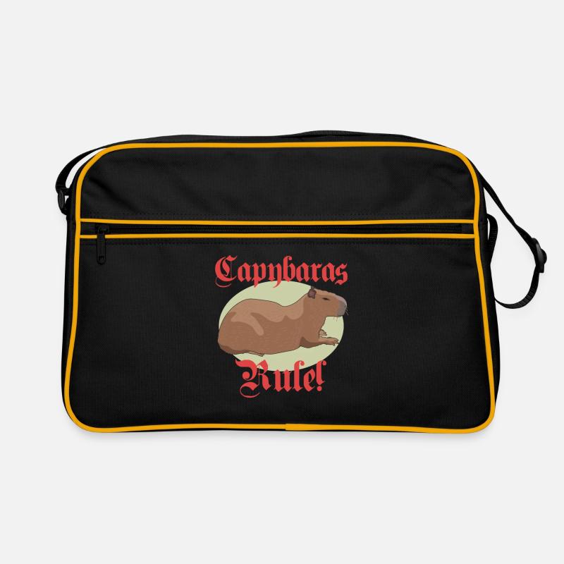 Capybara Capybaras Capybaras Capybara Gift Retro Bag