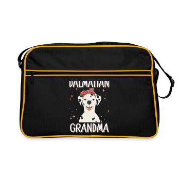 Grand-mère dalmate | Chiens Dog Owner Cadeau - Sac Retro - noir/or - Devant