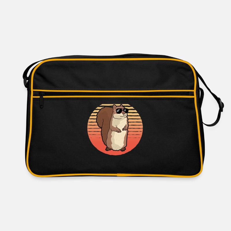 Mignon écureuil gris écureuil écureuil cadeau Sac Retro