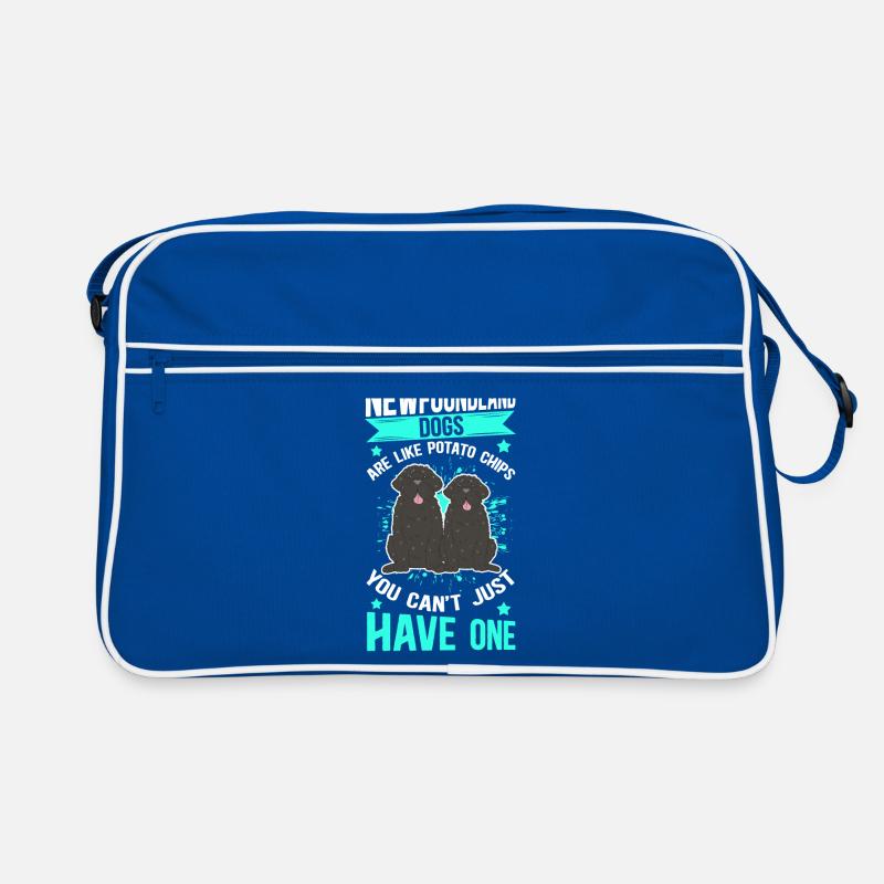 Neufundländer Hundebesitzer Hunde Geschenk Retro Tasche