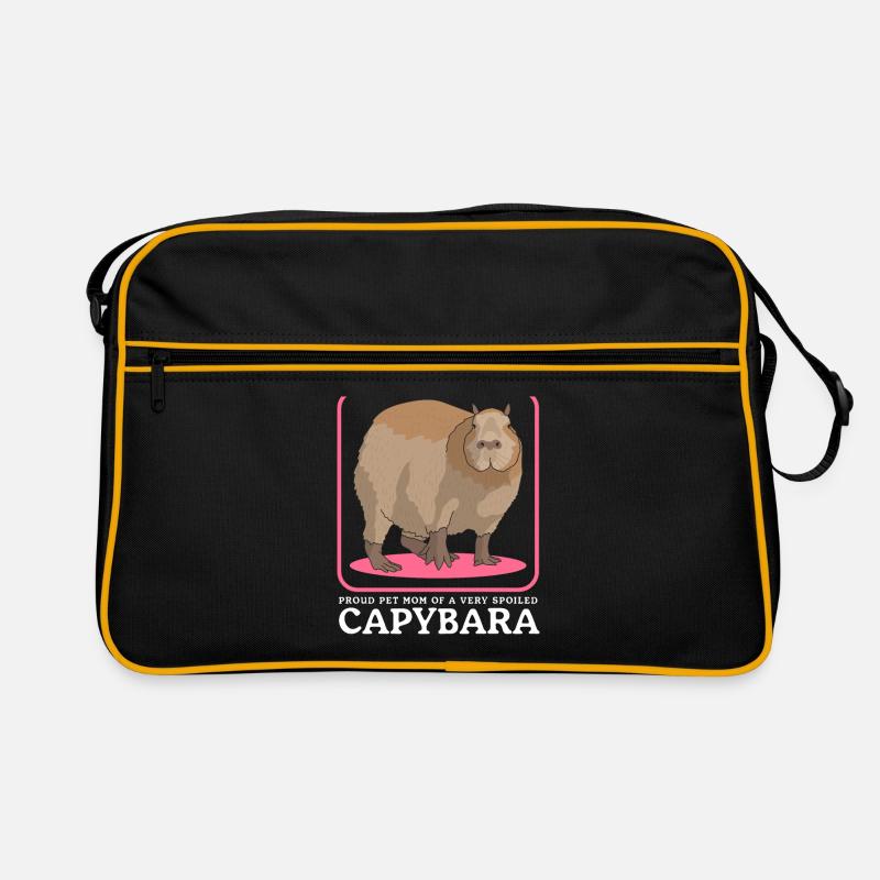 Capybara Maman Capybaras Capybaras Capybara Cadeau Sac Retro