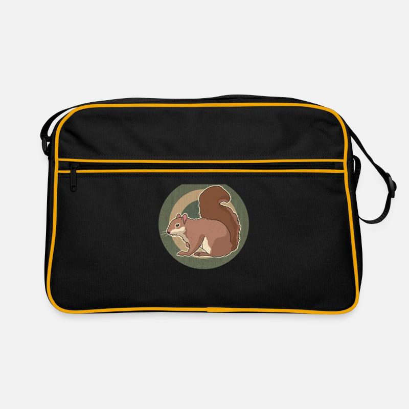 Süßes Eichhörnchen Grauhörnchen Hörnchen Geschenk Retro Tasche