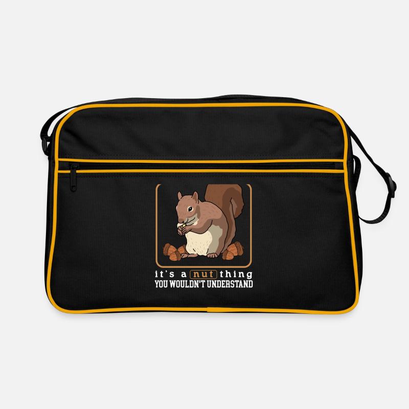 Cute Squirrel Squirrel Grey Squirrel Gift Retro Bag