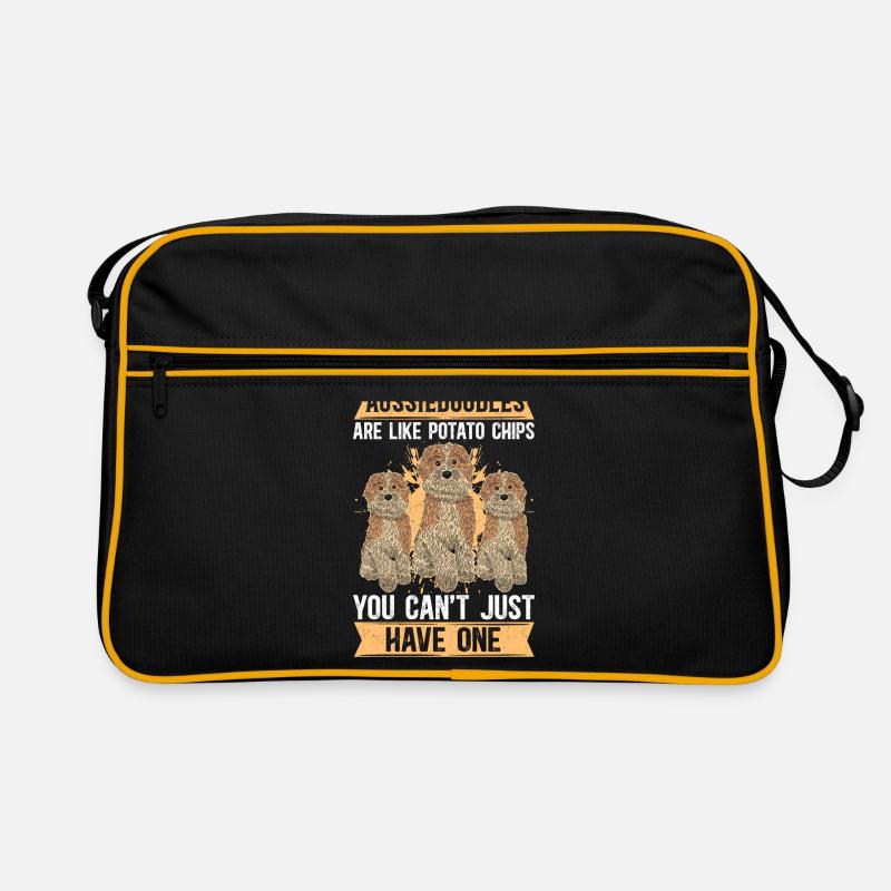 Aussiedoodle Hunde Hundebesitzer Geschenk Retro Tasche