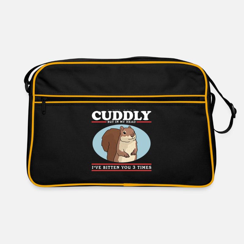 Mignon écureuil gris écureuil écureuil cadeau Sac Retro