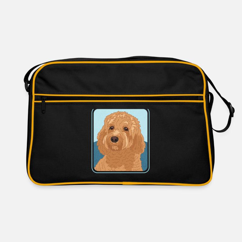 Cavapoo Hunde Cavoodle Hundebesitzer Geschenk Retro Tasche