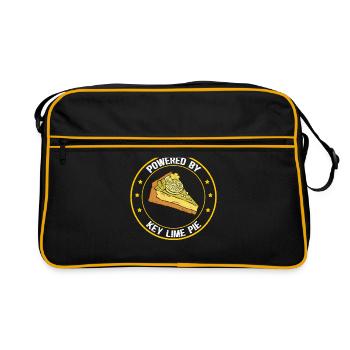 Gâteau à la lime Gâteau au citron Cadeau - Sac Retro - noir/or - Devant