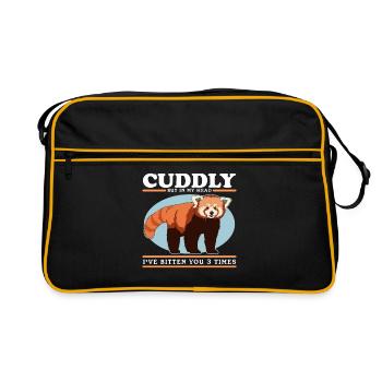 Red Panda Red Panda Red Pandas Gift - Retro Bag - black/gold - Front
