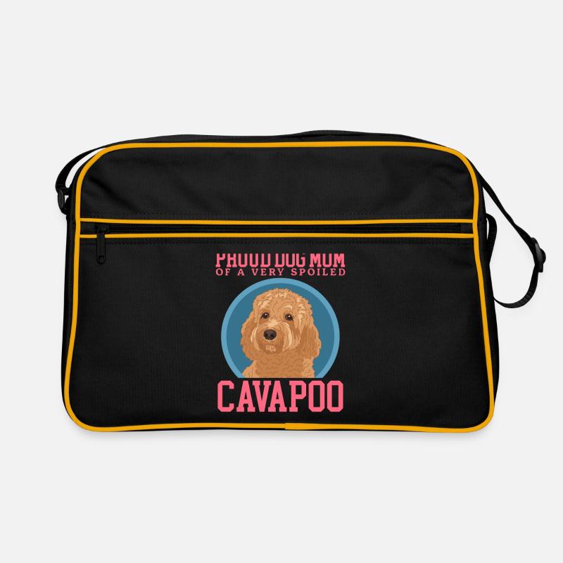 Cavapoo Mom Hunde Cavoodle Hundebesitzer Geschenk Retro Tasche