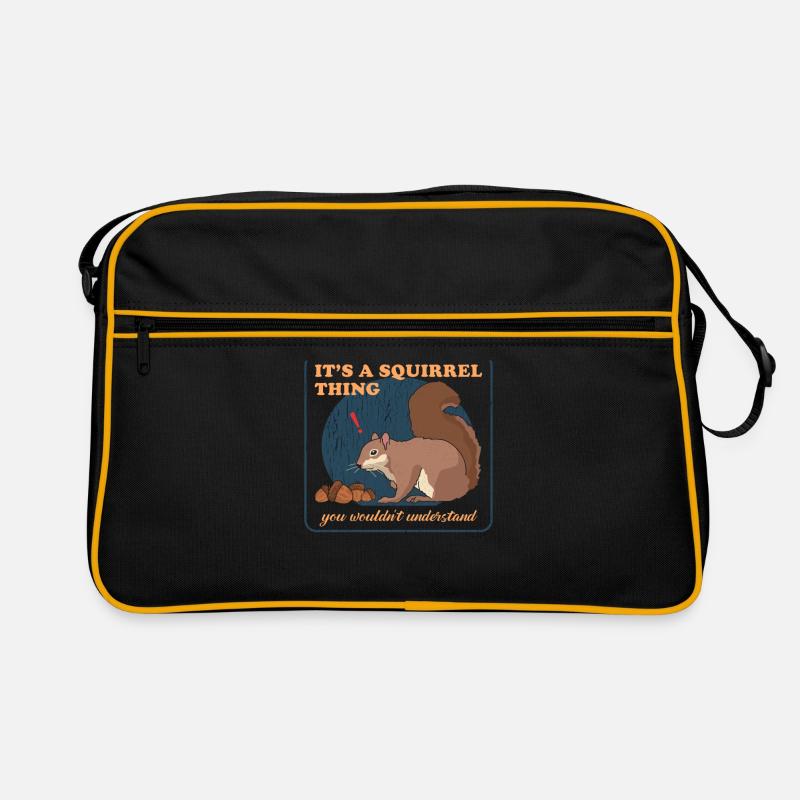 Süßes Eichhörnchen Grauhörnchen Hörnchen Geschenk Retro Tasche