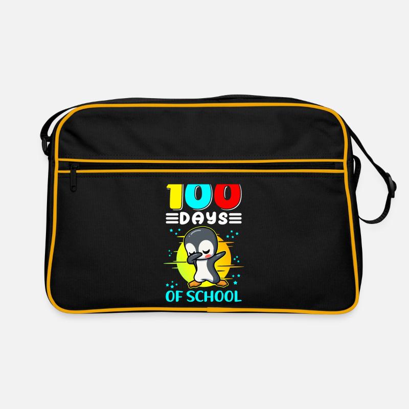 100 School Days Kids School Student Gift Retro Bag