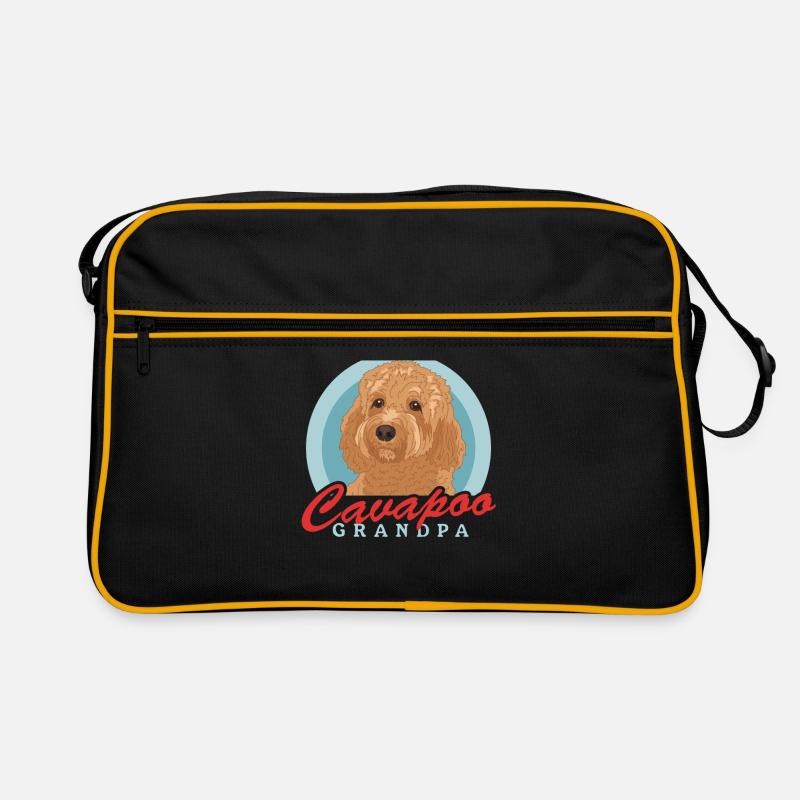 Cavapoo Grandpa Cavoodle Dog Owner Gift Retro Bag