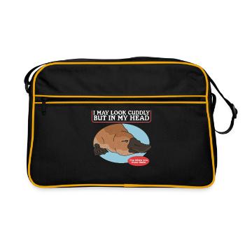 Platypus Platypus Gift - Retro Bag - black/gold - Front